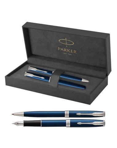 Długopis + Pióro Parker Sonnet Niebieska Laka CT [1931536/3]
