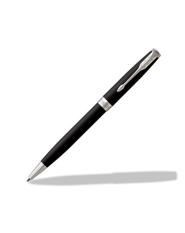Długopis + Pióro Parker Sonnet Czarna Laka CT z Grawerem [1931502/2]