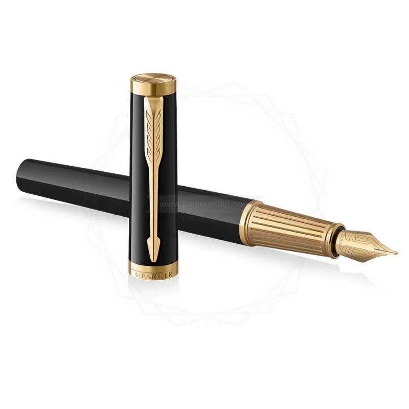 Długopis + Pióro Parker Ingenuity Czarne GT [2182008/1]