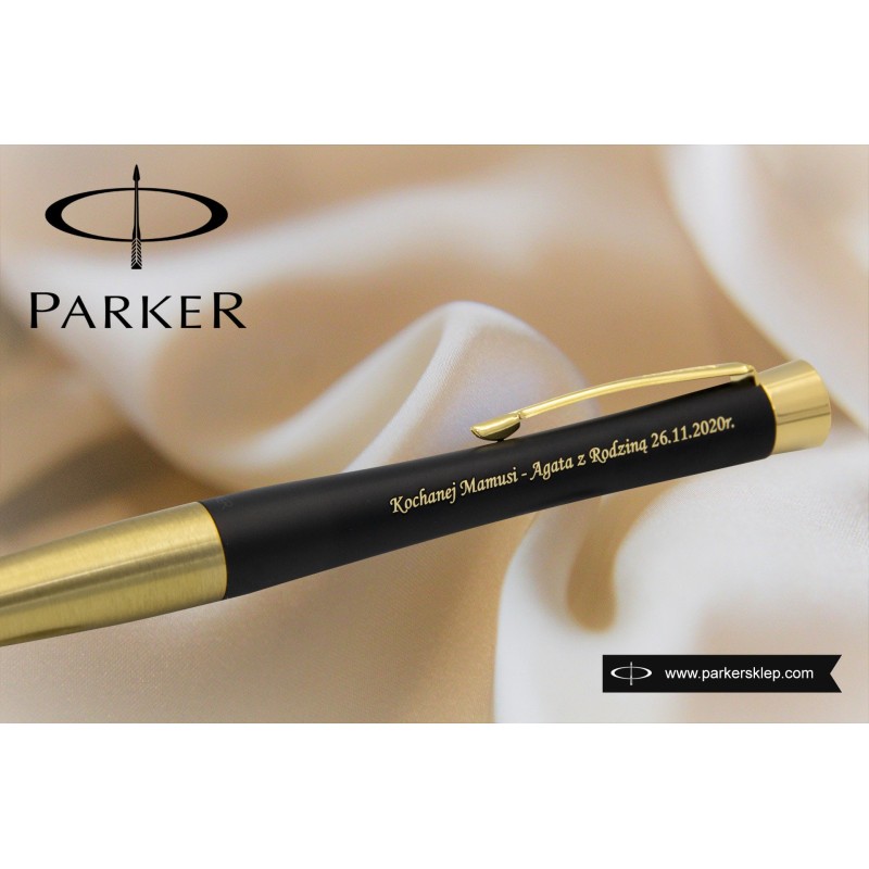 Długopis Parker Urban Czarny Matowy GT w Pudełku z Etui [2143640/13]