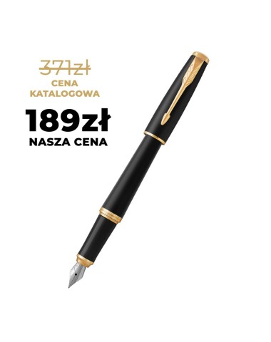 Pióro wieczne Parker Urban Muted Black GT w Pudełku z Etui [1931601/10]