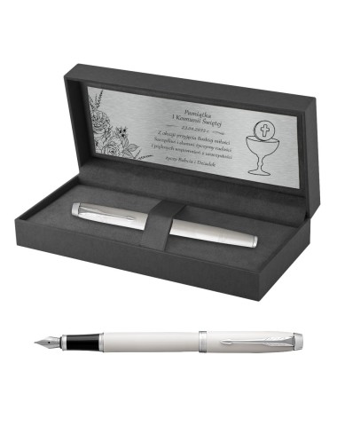 Pióro wieczne Parker IM Białe CT w Pudełku z Grawerem [1931672/1]