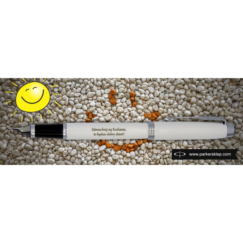Pióro wieczne Parker IM Białe CT w Pudełku z Grawerem [1931672/1]