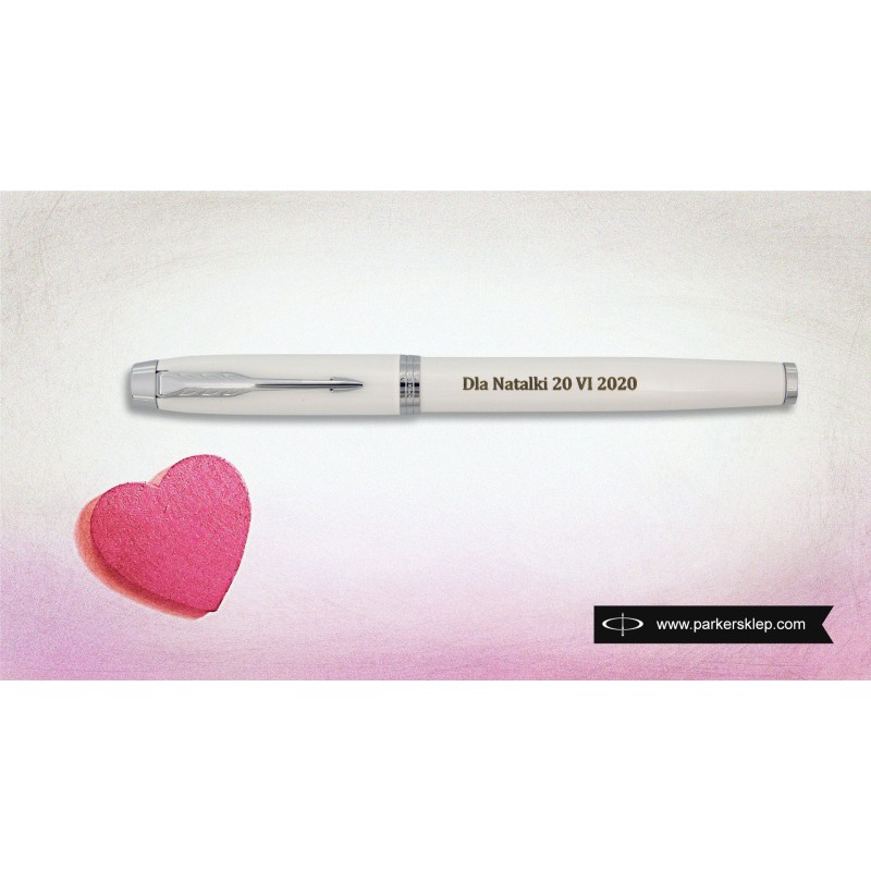 Pióro wieczne Parker IM Białe CT w Pudełku z Grawerem [1931672/1]