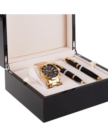 Zestaw Prezentowy Pióro i Długopis Parker IM + Zegarek Paul Lorens [1931666/ADS26]
