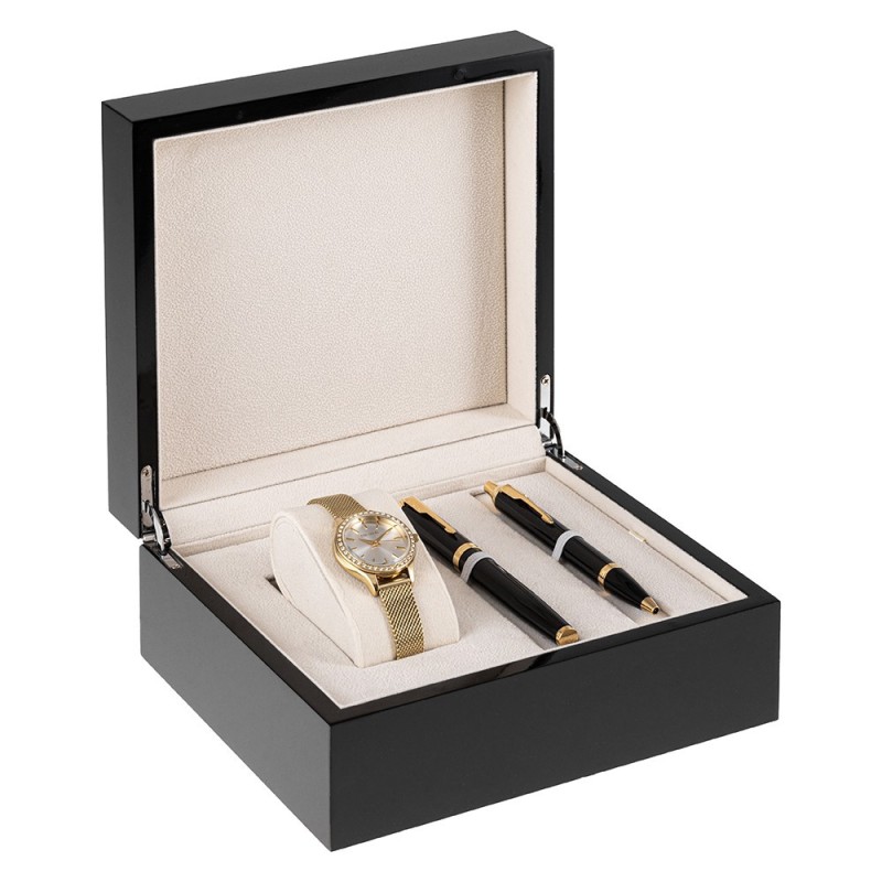 Zestaw Prezentowy Pióro i Długopis Parker IM + Zegarek Paul Lorens [1931666/27]