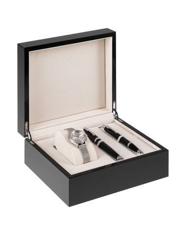 Zestaw Długopis Parker IM Czarny CT + Zegarek Paul Lorens [1931665/5]