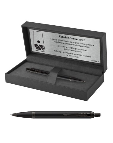 Długopis Parker IM Achromatic Czarny w pudełku z grawerem [2127618/4]