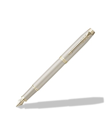 Pióro wieczne Parker IM Professionals Monochrome Champagne w Pudełku z Grawerem [2172953/5]