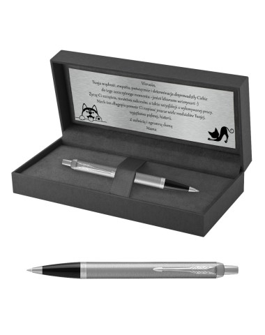 Długopis Parker IM Stainless Steel CT w Pudełku z Grawerem [2143631/18]