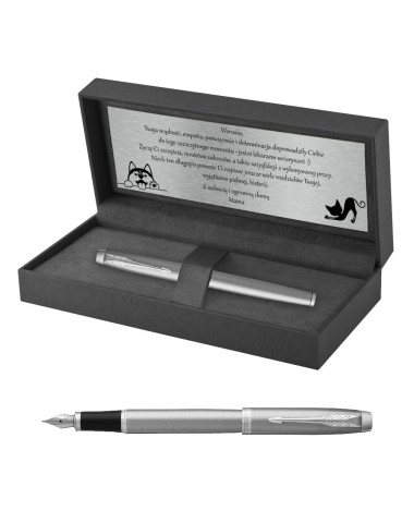 Pióro wieczne Parker IM Stainless Steel CT w Pudełku z Grawerem [2143635/9]