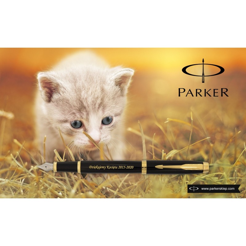 Pióro wieczne Parker IM Czarne GT + grawer [1931652/15]