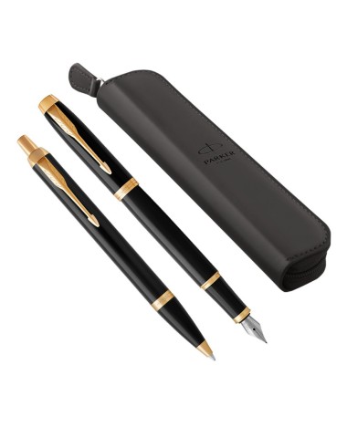 Zestaw prezentowy Parker pióro IM + długopis IM + Etui [2093216/2]