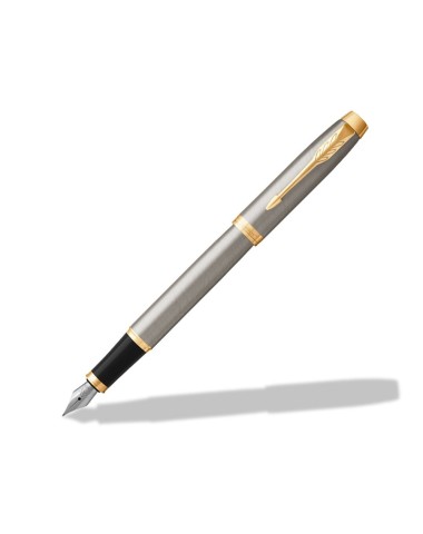 Pióro wieczne Parker IM Brushed Metal GT w Pudełku z Grawerem [1931649/6]