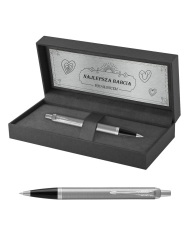 Długopis Parker IM Stainless Steel CT w Pudełku z Grawerem [2143631/20]