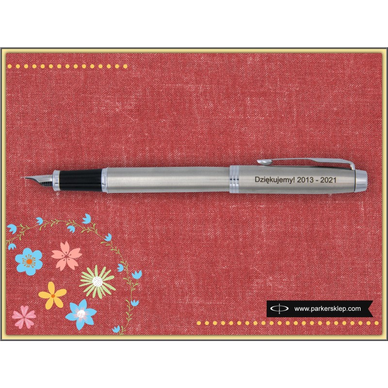 Pióro wieczne Parker IM Stainless Steel CT w Pudełku z Grawerem [2143635/10]