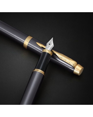 Zestaw Pióro wieczne Parker IM Grey GT w Pudełku z Grawerem [2213776/1]