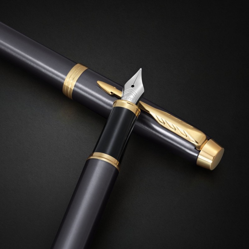 Zestaw Pióro wieczne Parker IM Grey GT w Pudełku z Grawerem [2213776/1]