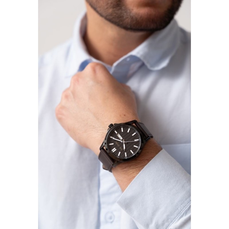 Zestaw Długopis i Pióro Parker IM Czarny CT + Zegarek Paul Lorens [1931665/10]