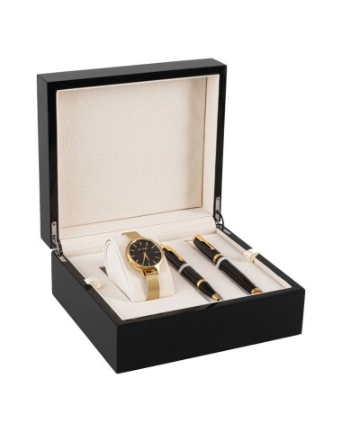 Zestaw Prezentowy Pióro i Długopis Parker IM + Zegarek Paul Lorens [1931666/39]