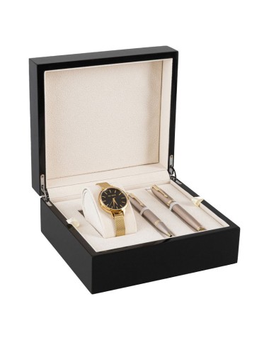 Zestaw Prezentowy Długopis i Pióro Parker IM Champagne + Zegarek Paul Lorens [2172956/9]