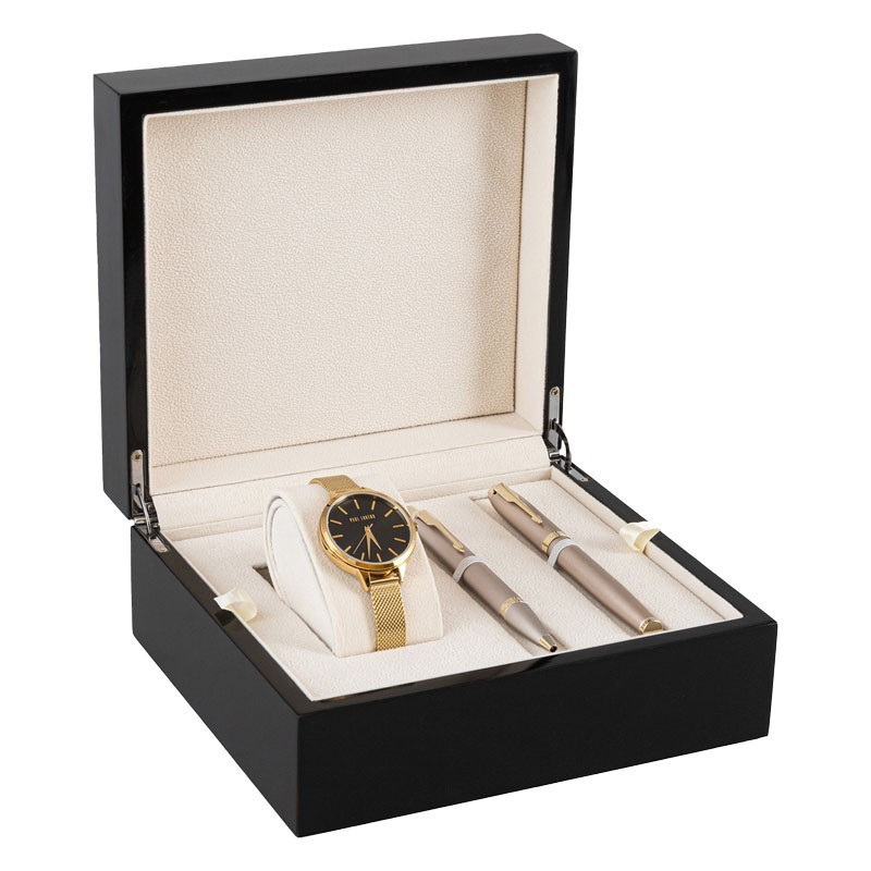 Zestaw Prezentowy Długopis i Pióro Parker IM Champagne + Zegarek Paul Lorens [2172956/9]