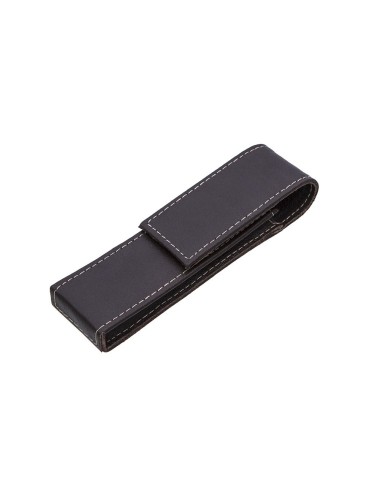 Skórzane etui na dwa produkty w kolorze brązowym [E00133]