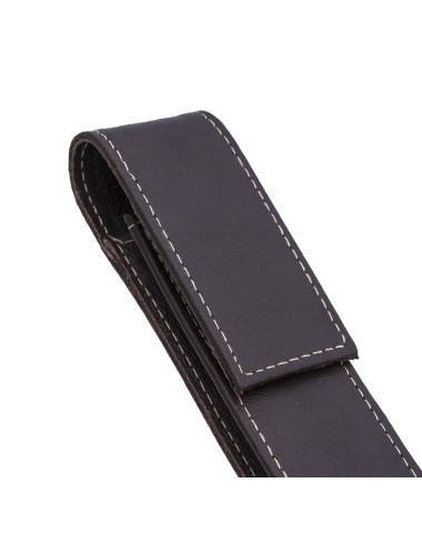 Skórzane etui na dwa produkty w kolorze brązowym [E00133]