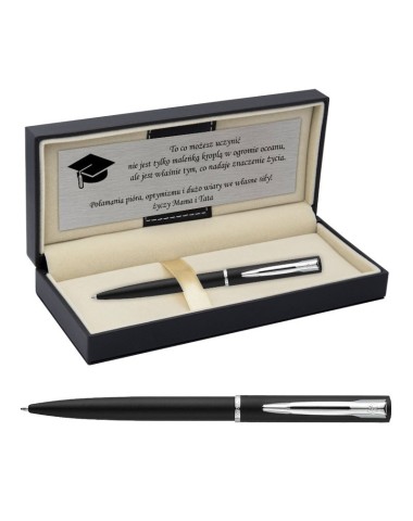 Zestaw Waterman Graduate czarny CT z grawerem