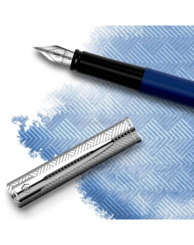 Długopis i Pióro Waterman Allure Deluxe Niebieski CT w Pudełku z Grawerem [2174512/2]