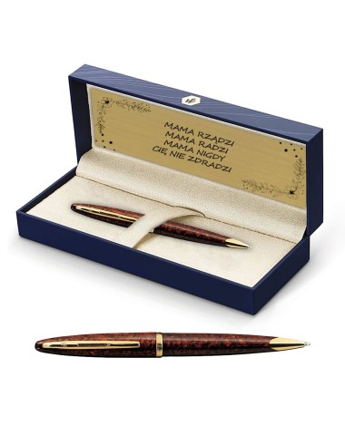 Długopis Waterman Carene bursztyn GT w Pudełku z Grawerem [S0700940/1]