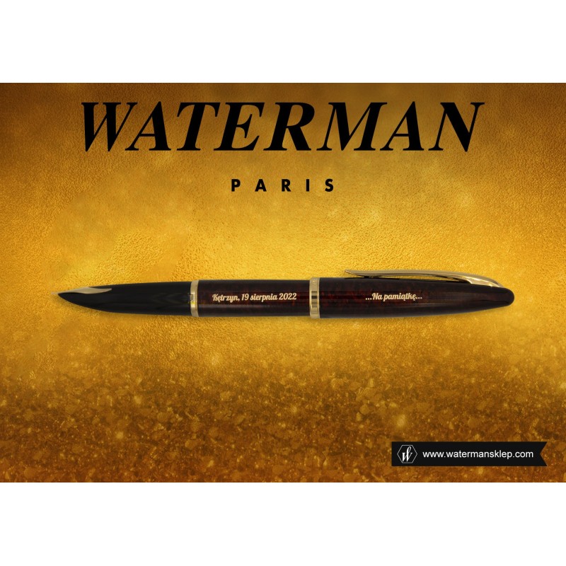 grawer_slider/ Pióro Waterman Carene GT w kolorze bursztynowym z grawerem