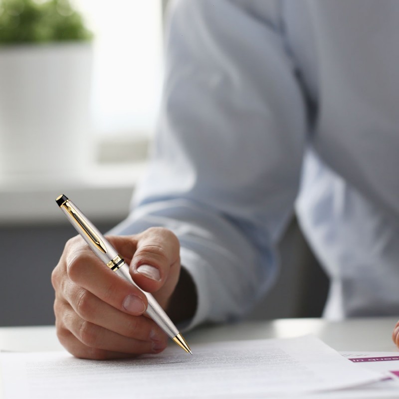 Długopis Waterman Expert stalowy GT w Pudełku z Grawerem [S0952000/1]