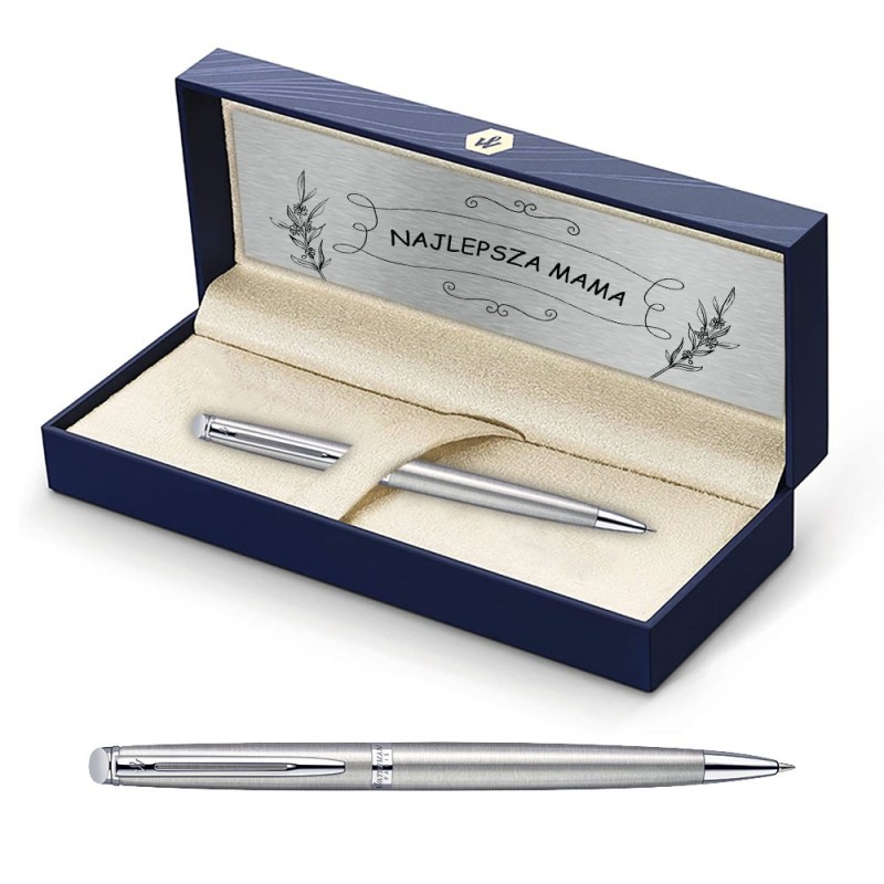 Długopis Waterman Hemisphere stalowy CT w Pudełku z Grawerem [S0920470/4]