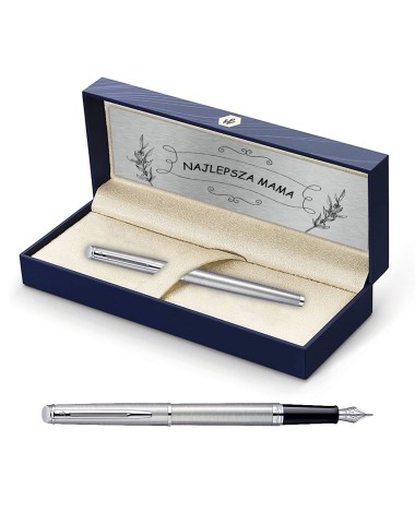 Pióro wieczne Waterman Hemisphere stalowe CT w Pudełku z Grawerem [S0920410/1]
