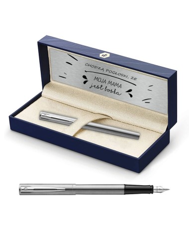 Pióro wieczne Waterman Allure stalowe CT w Pudełku z Grawerem [2085910/1]