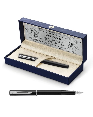 Pióro wieczne Waterman Allure czarne matowe CT w Pudełku z Grawerem [2068196/2]