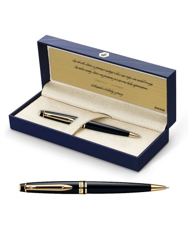 Długopis Waterman Expert czarny GT w Pudełku z Grawerem [S0951700/2]