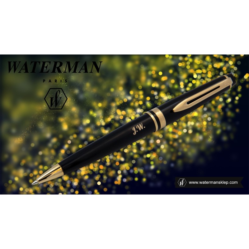 grawer_slider/ Długopis Waterman Expert czarny GT [S0951700] z grawerem