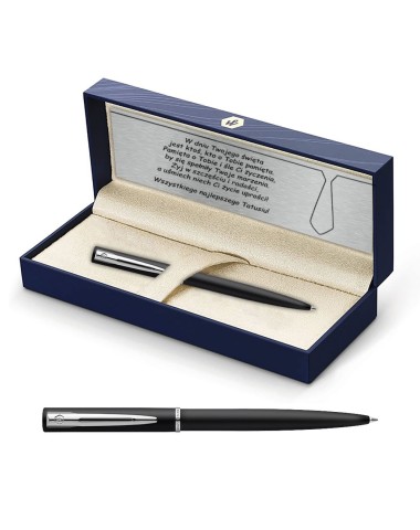 Długopis Waterman Allure czarny matowy CT w Pudełku z Grawerem [2068192/5]