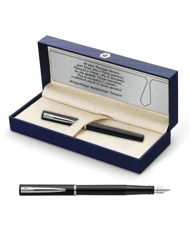 Pióro wieczne Waterman Allure czarne matowe CT w Pudełku z Grawerem [2068196/3]