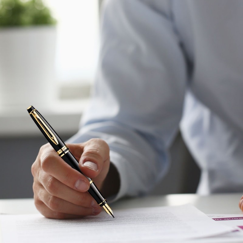 Pióro wieczne Waterman Expert czarne GT w Pudełku z Grawerem [S0951640/3]