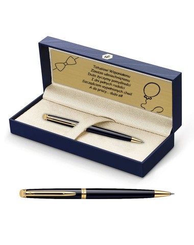 Długopis Waterman Hemisphere czarny GT w Pudełku z Grawerem [S0920670/7]