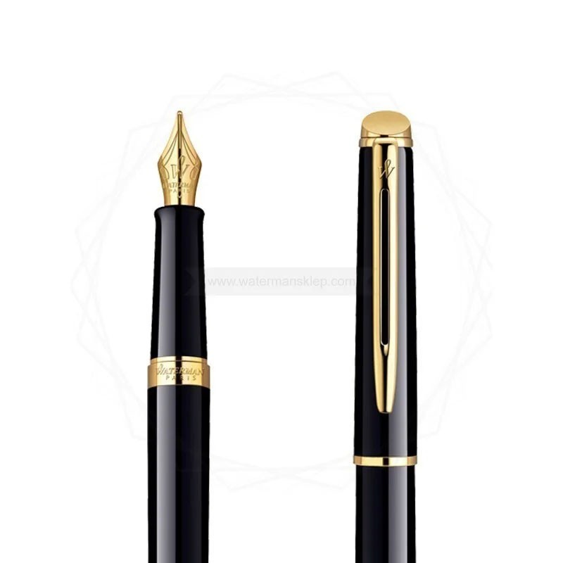 Długopis i Pióro Waterman Hemisphere czarny GT w Pudełku z Grawerem [S0920670/8]