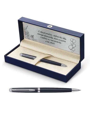 Długopis Waterman Hemisphere czarny matowy CT w Pudełku z Grawerem [S0920870/1]