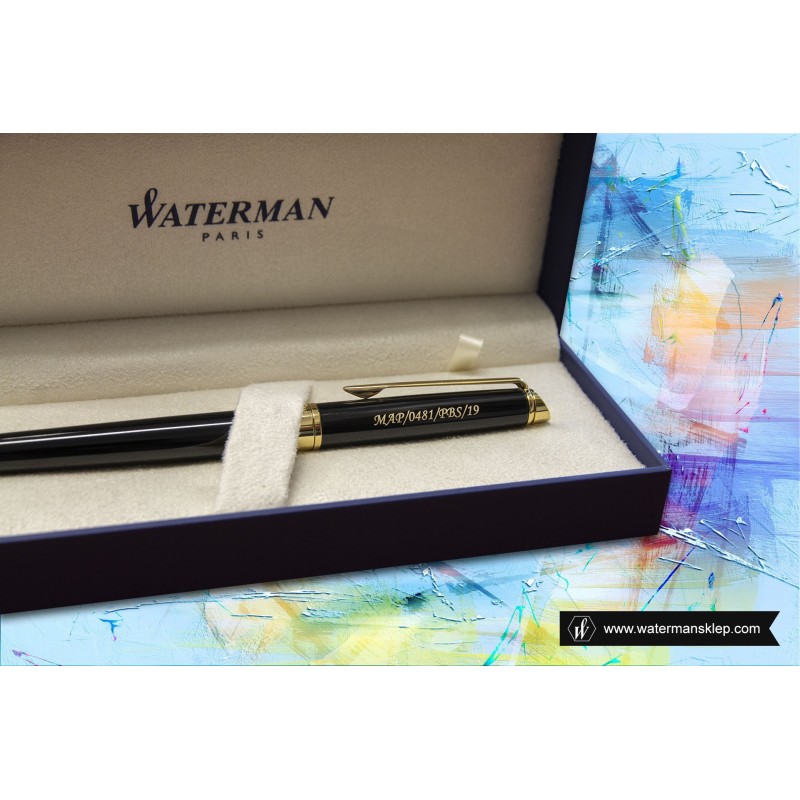 grawer_slider/ Pióro wieczne Waterman Hemisphere czarne GT [S0920610] z grawerem