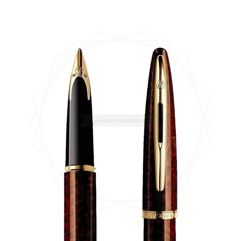 Długopis i Pióro Waterman Carene bursztyn GT w Pudełku z Grawerem [S0700940/4]
