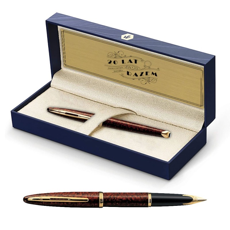 Pióro Waterman Carene GT w kolorze bursztynowym w Pudełku z Grawerem [S0700860/2]