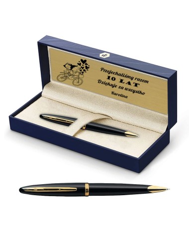 Długopis Waterman Carene Contemporary czarny GT w Pudełku z Grawerem [S0700380/1]