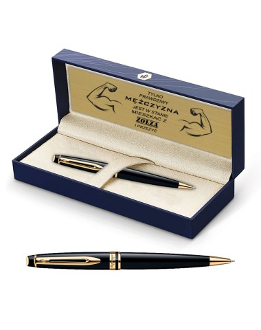 Długopis Waterman Expert czarny GT w Pudełku z Grawerem [S0951700/8]